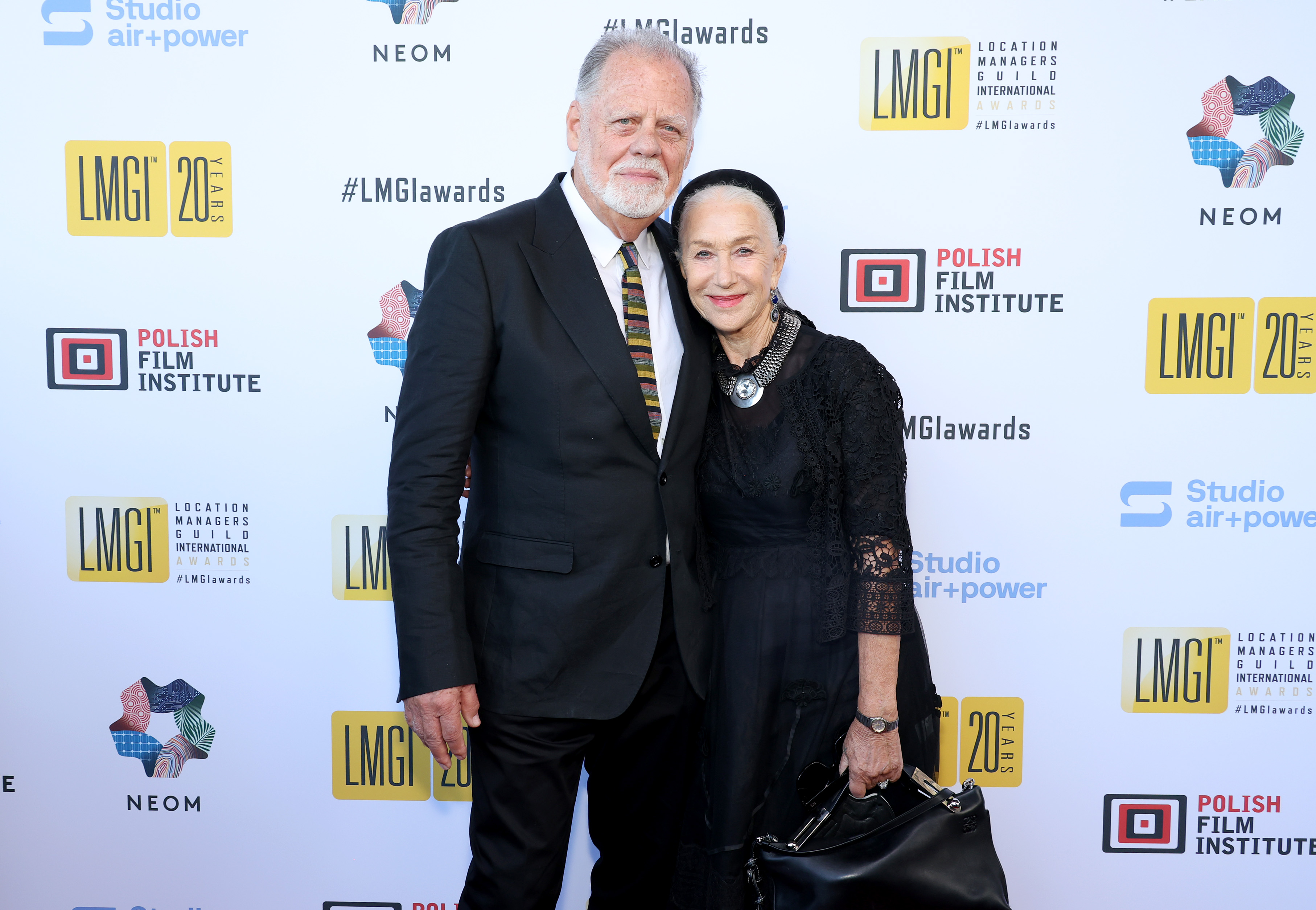 Taylor Hackford et Helen Mirren lors de la 10e cérémonie annuelle des LMGI Awards honorant les gestionnaires de lieux, le 26 août 2023, à Santa Monica, en Californie | Source : Getty Images