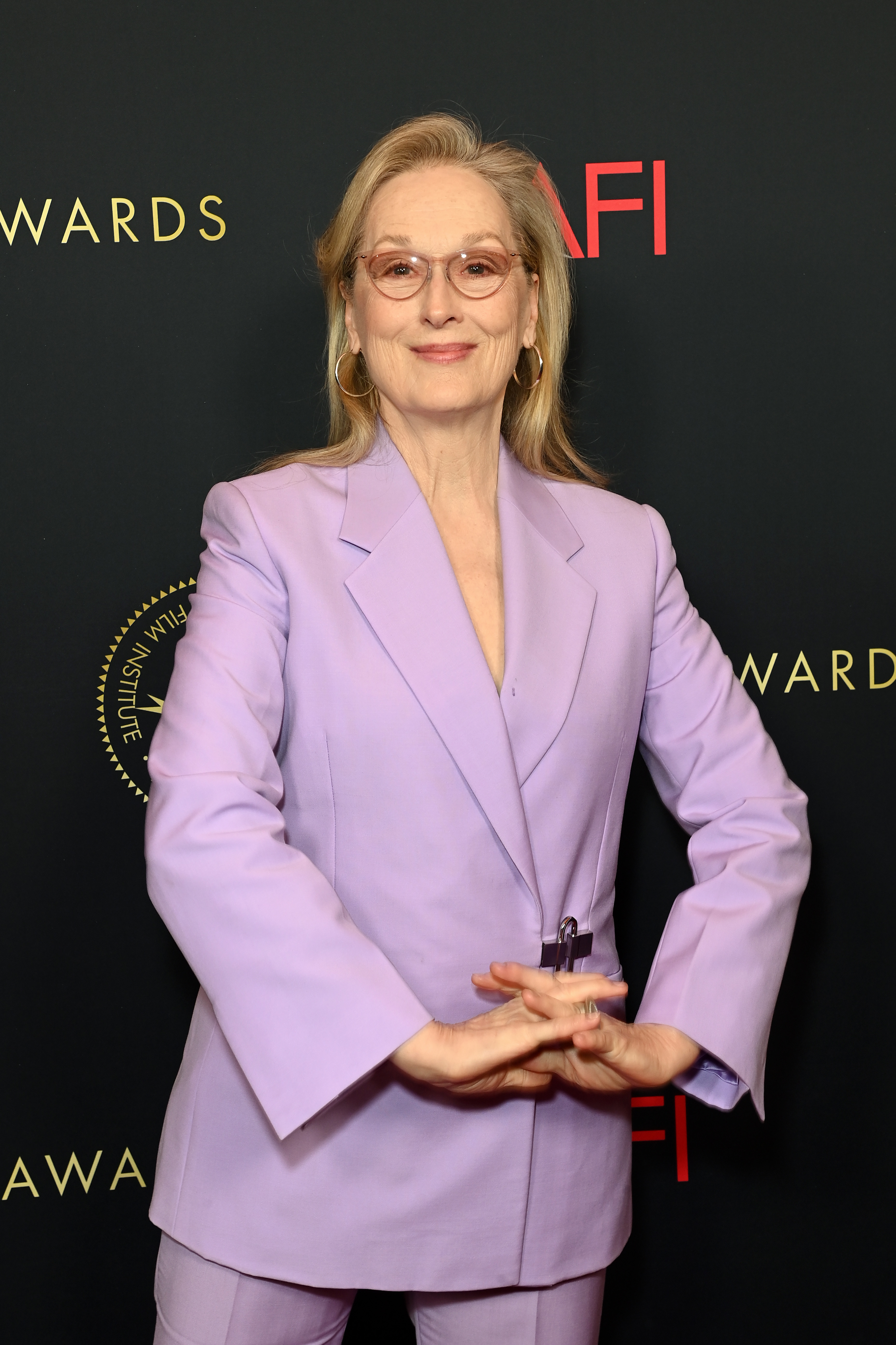 Meryl Streep assiste au déjeuner des AFI Awards au Four Seasons Hotel Los Angeles at Beverly Hills à Los Angeles, Californie, le 12 janvier 2024. | Source : Getty Images