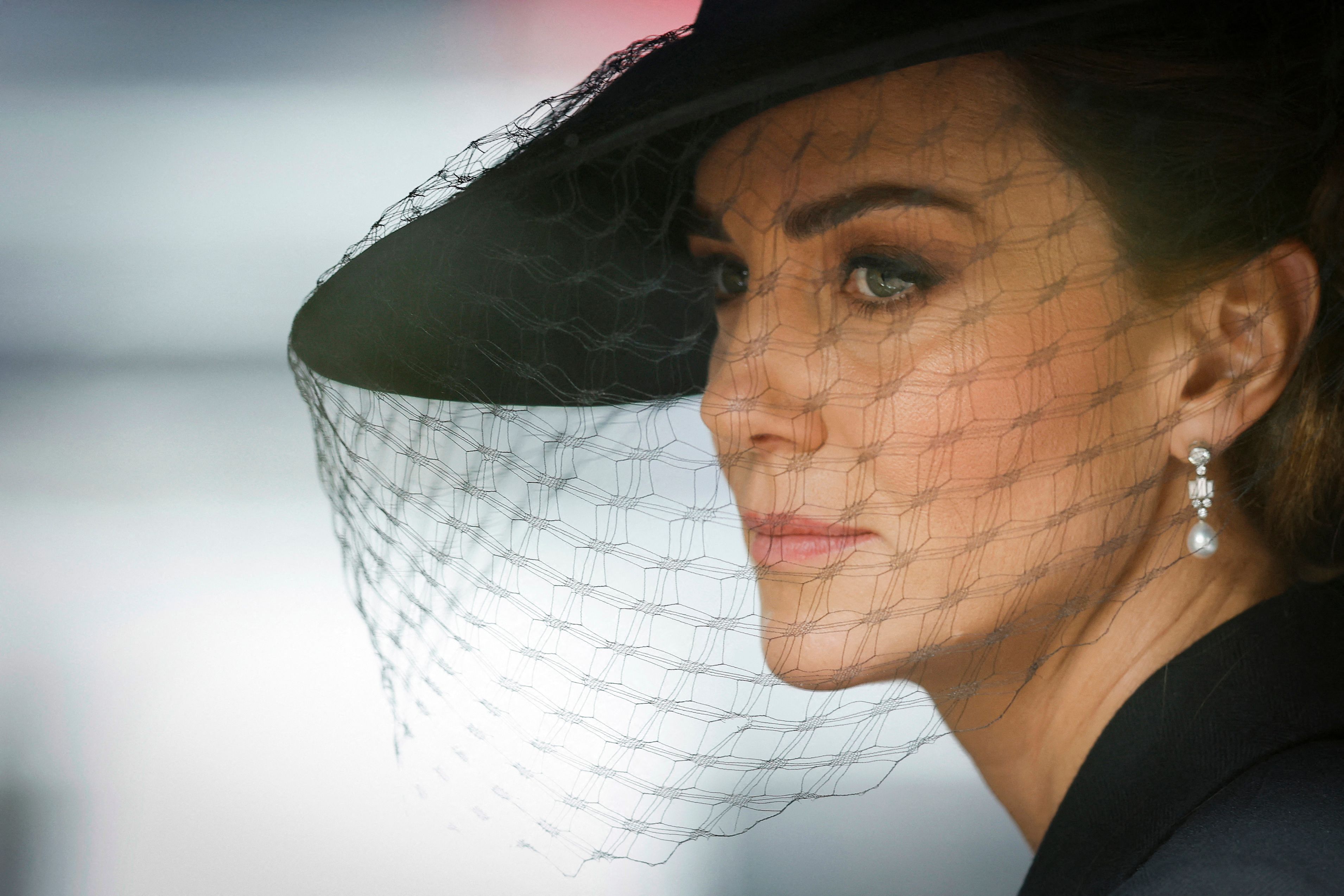 Catherine, princesse de Galles, assiste aux funérailles de la reine Élisabeth II à Londres, le 19 septembre 2022. | Source : Getty Images