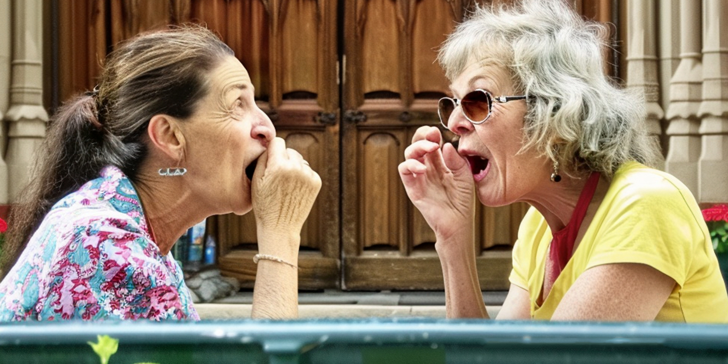 Deux femmes âgées en train de bavarder | Source : Amomama