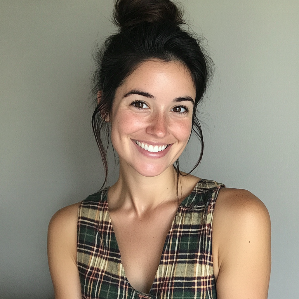 Gros plan sur une femme souriante | Source : Midjourney