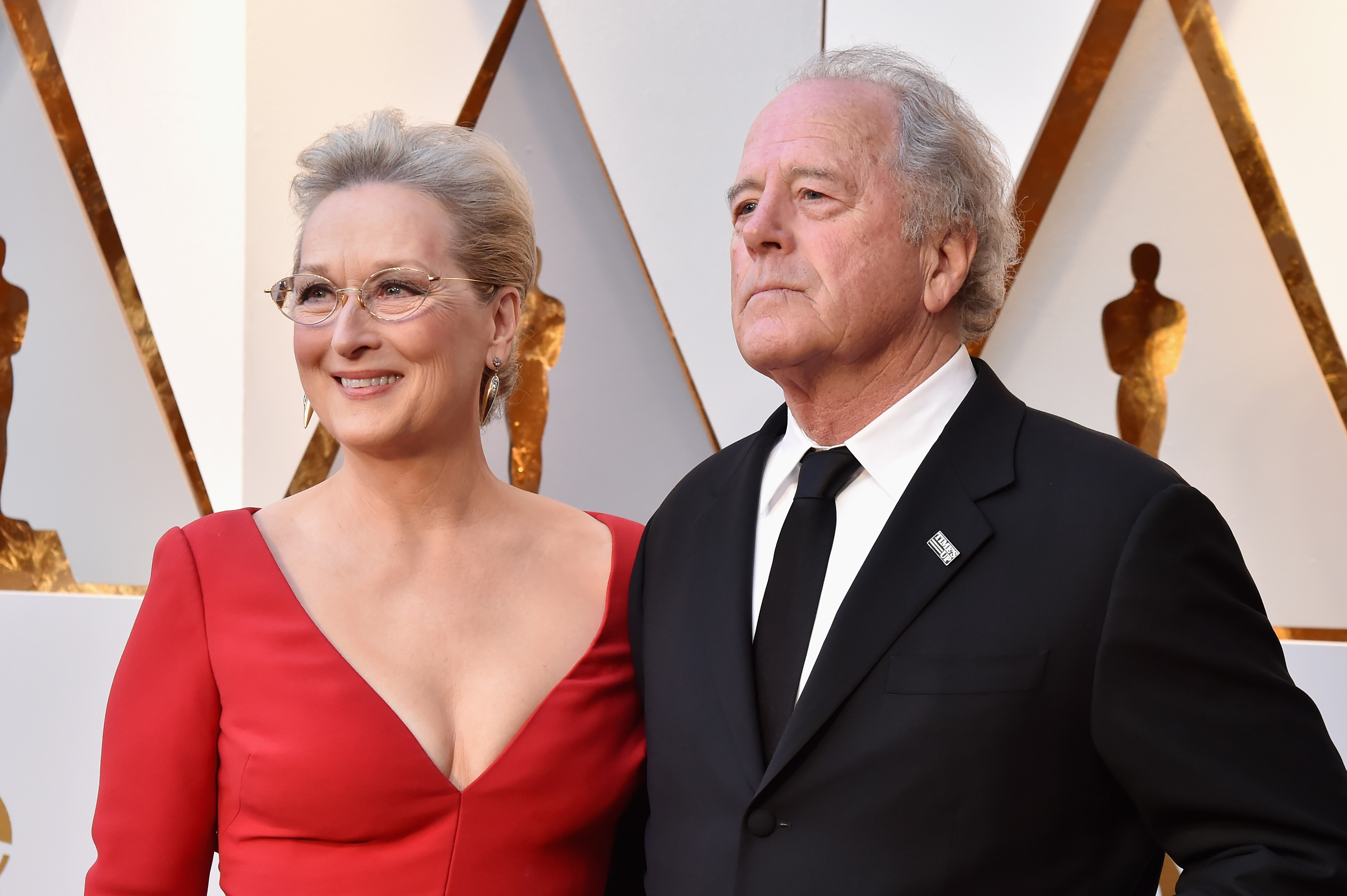 Meryl Streep (G) et Don Gummer assistent à la 90e cérémonie annuelle des Oscars au Hollywood & Highland Center le 4 mars 2018 à Hollywood, Californie. | Source : Getty Images