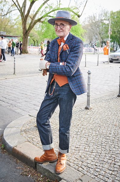 Günther Anton Krabbenhöft, modèle masculin et grand-père hipster.|Photo : Getty Images