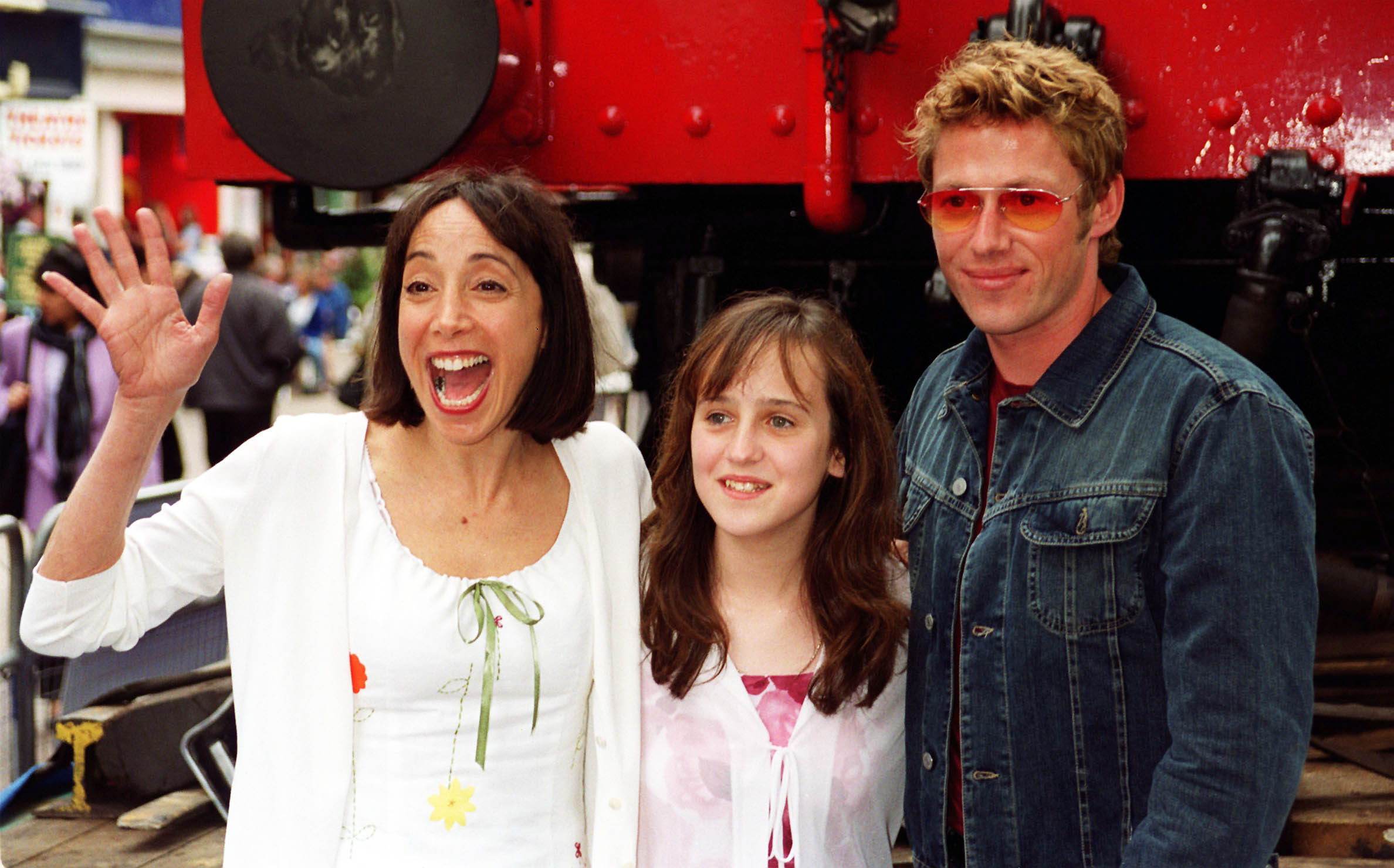 Did Conn, Mara Wilson et Michael E Rodgers assistent à la première mondiale de charité de "Thomas et le chemin de fer magique", 2000 | Source : Getty Images