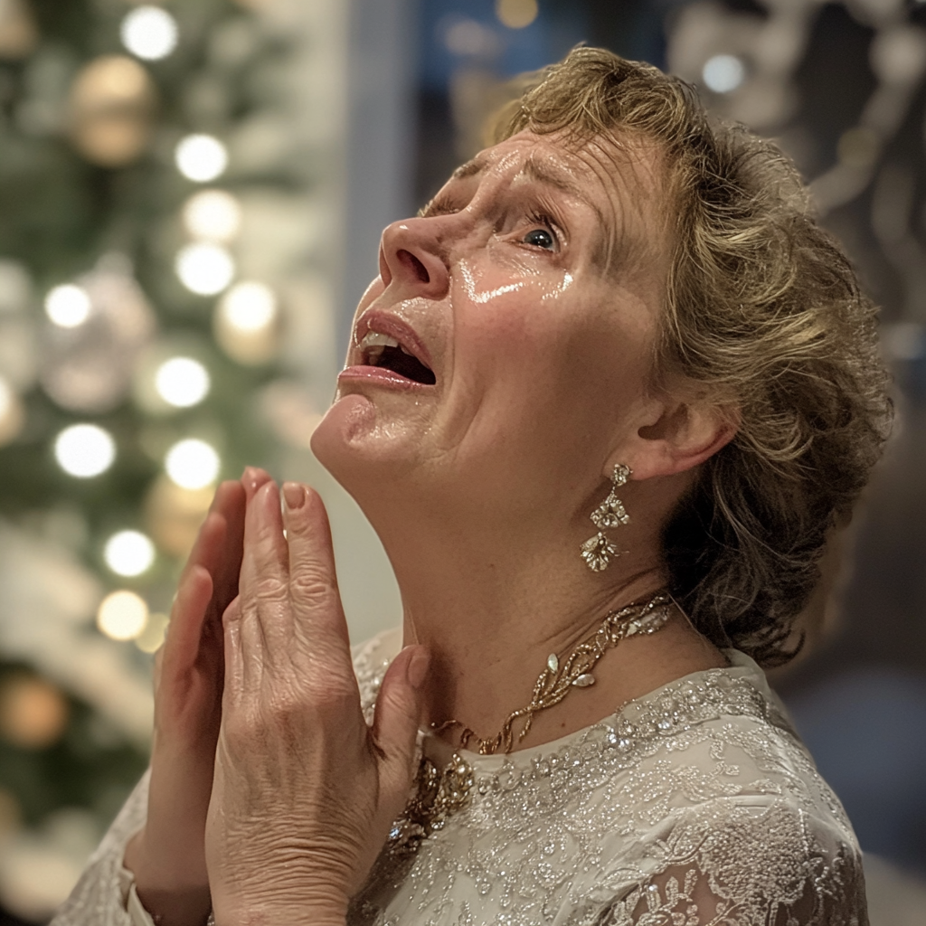 Une femme âgée bouleversée | Source : Midjourney