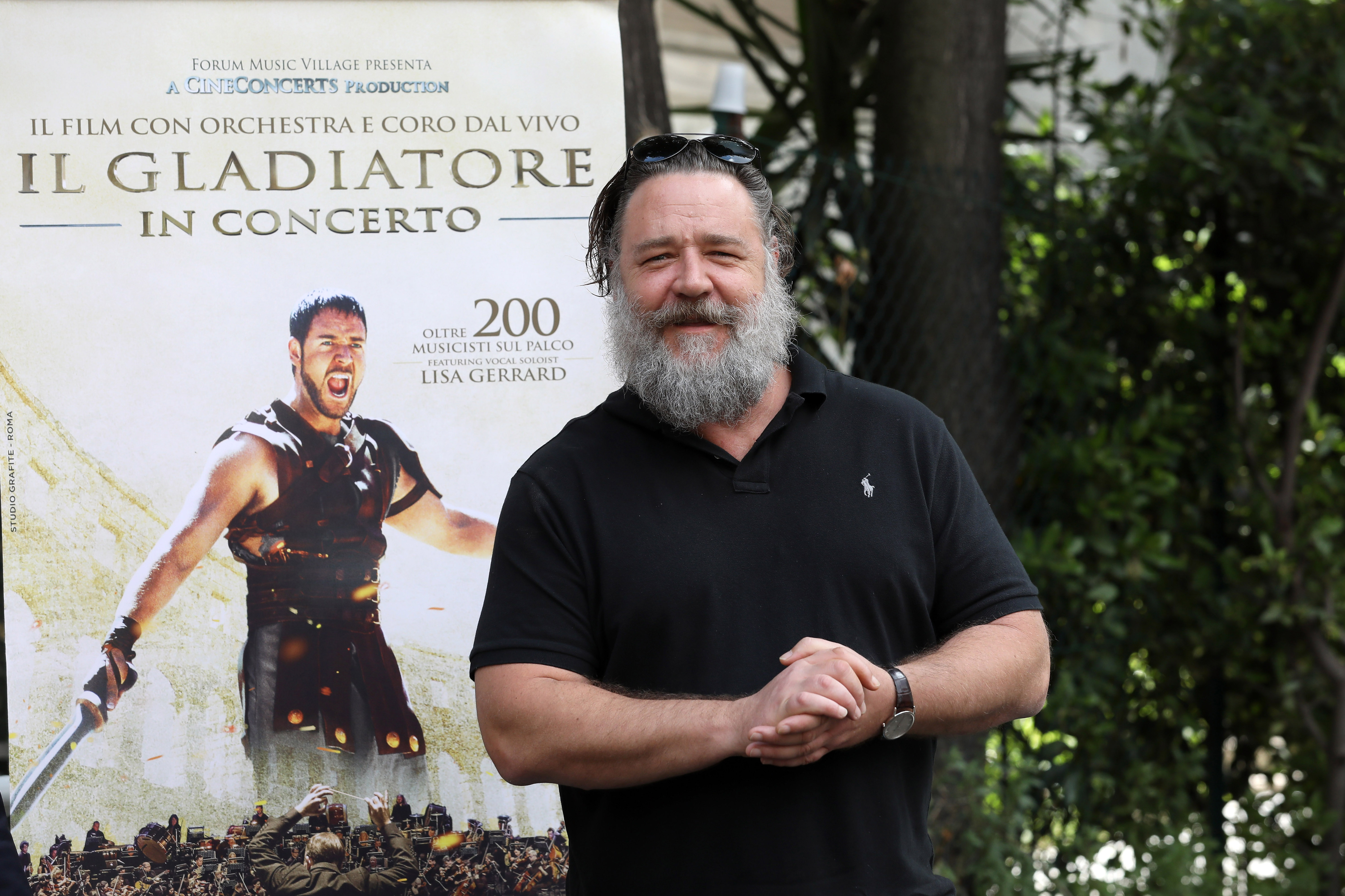 Russell Crowe le 5 juin 2018 à Rome, Italie | Source : Getty Images