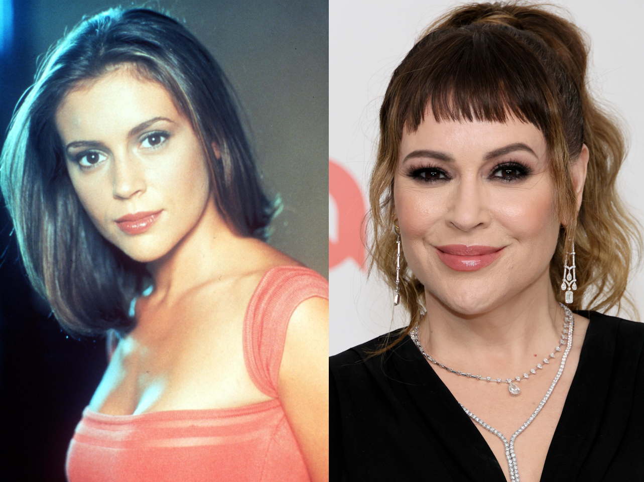 Alyssa Milano en 1999 | Alyssa Milano en 2024 | Source : Getty Images