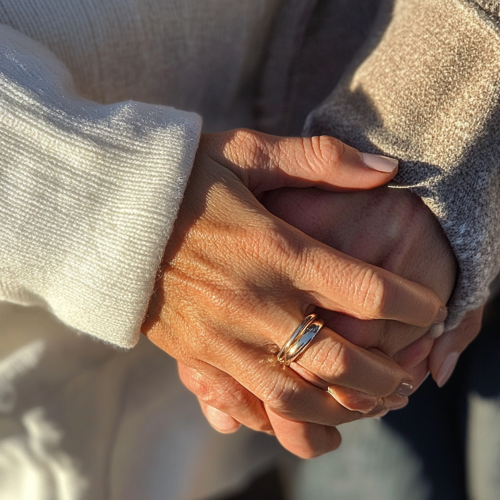 Un couple se tenant par la main | Source : Midjourney
