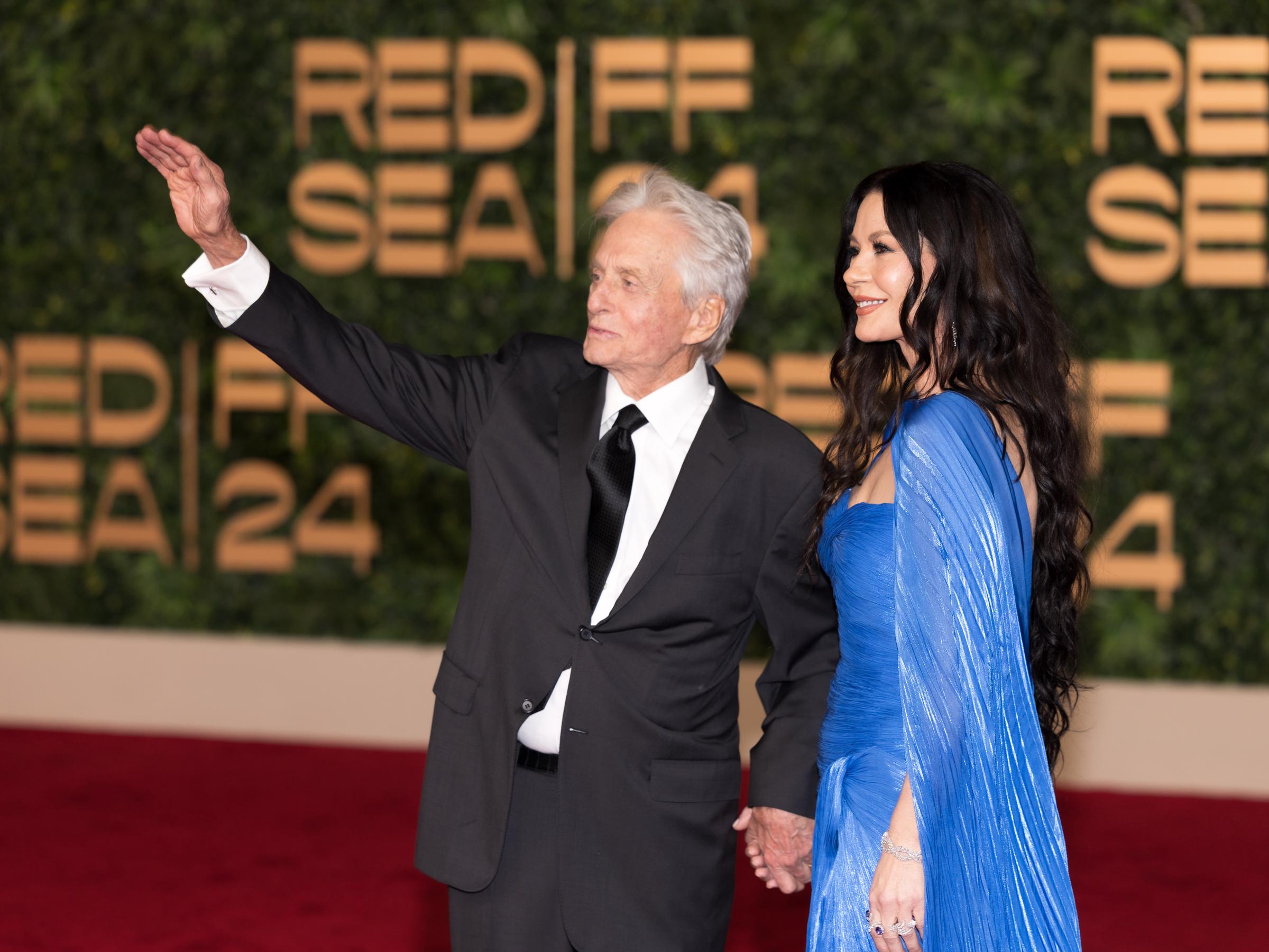 Michael Douglas et Catherine Zeta-Jones. | Source : Getty Images