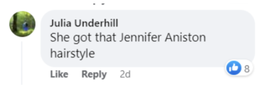 Un commentaire laissé sur une photo Facebook de la nouvelle coiffure d'Angelina Jolie en 2023 | Source : facebook.com/BritishVogue