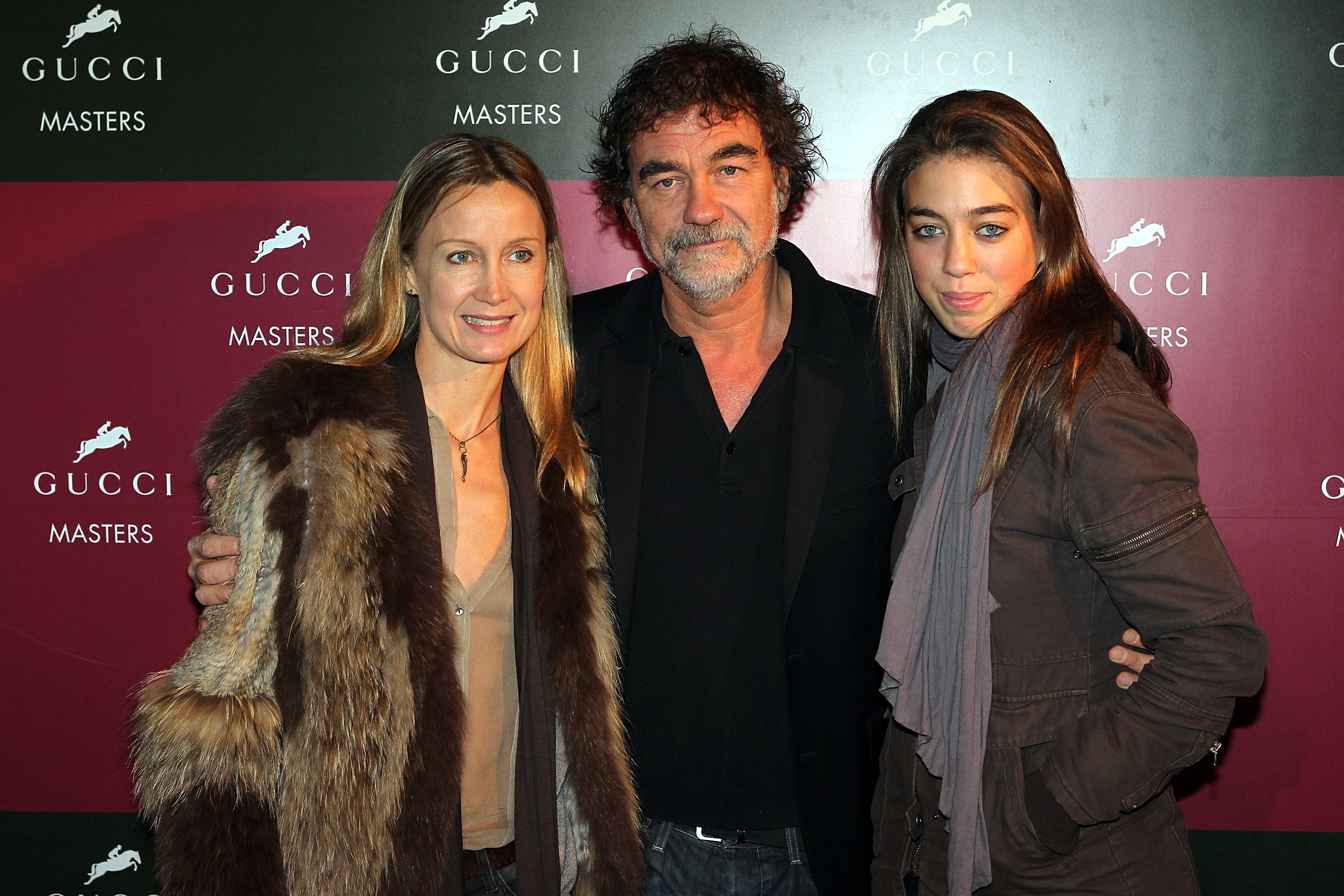 Catherine Marchal, Olivier Marschal et Léa Marchal assistent au Concours International Gucci Masters le 4 décembre 2011 à Villepinte, France. І Source : Getty Images