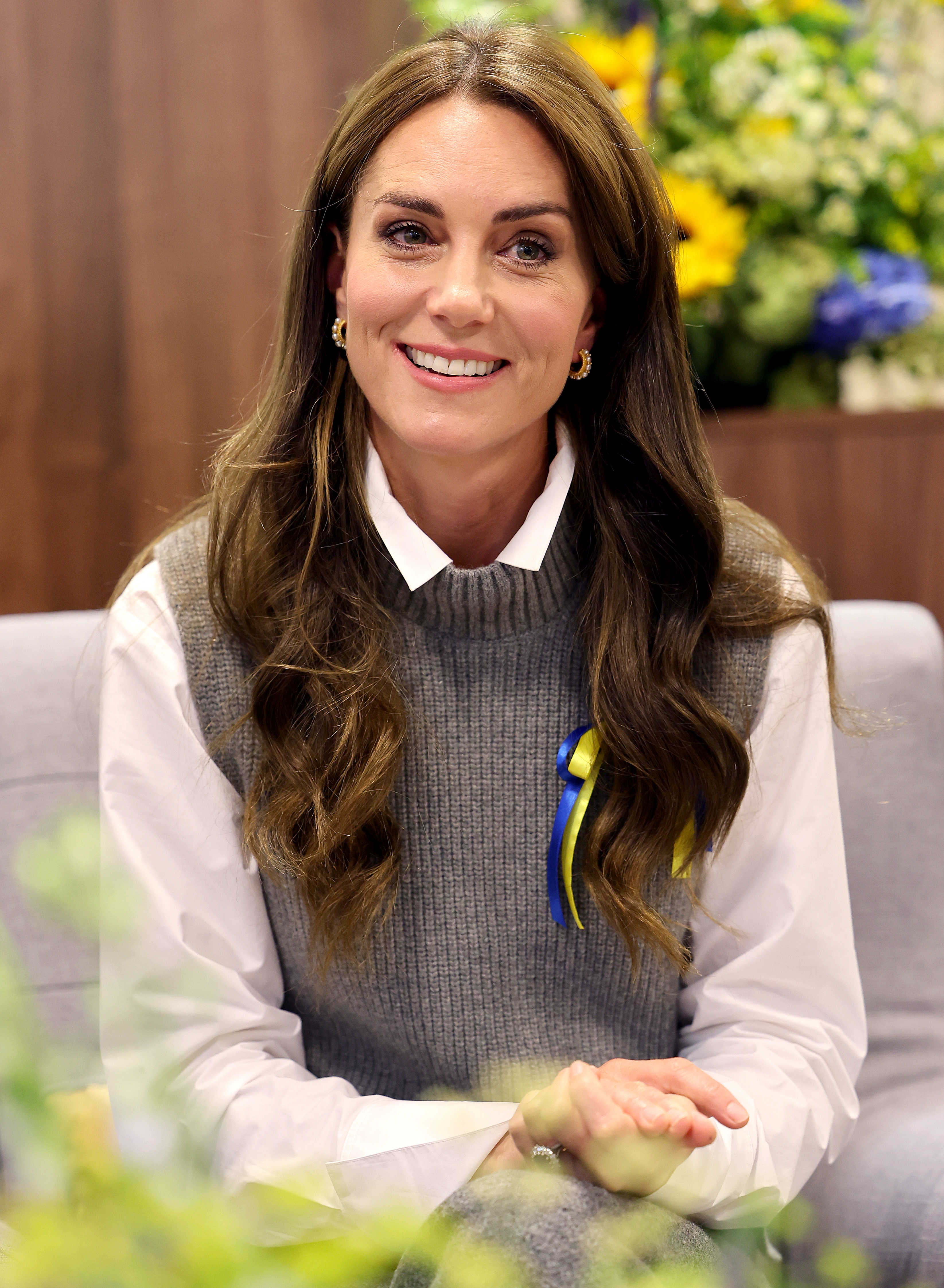 Kate Middleton lors de sa visite au Vsi Razom Community Hub, dans le centre commercial Lexicon, le 4 octobre 2023 à Bracknell, en Angleterre. | Source : Getty Images