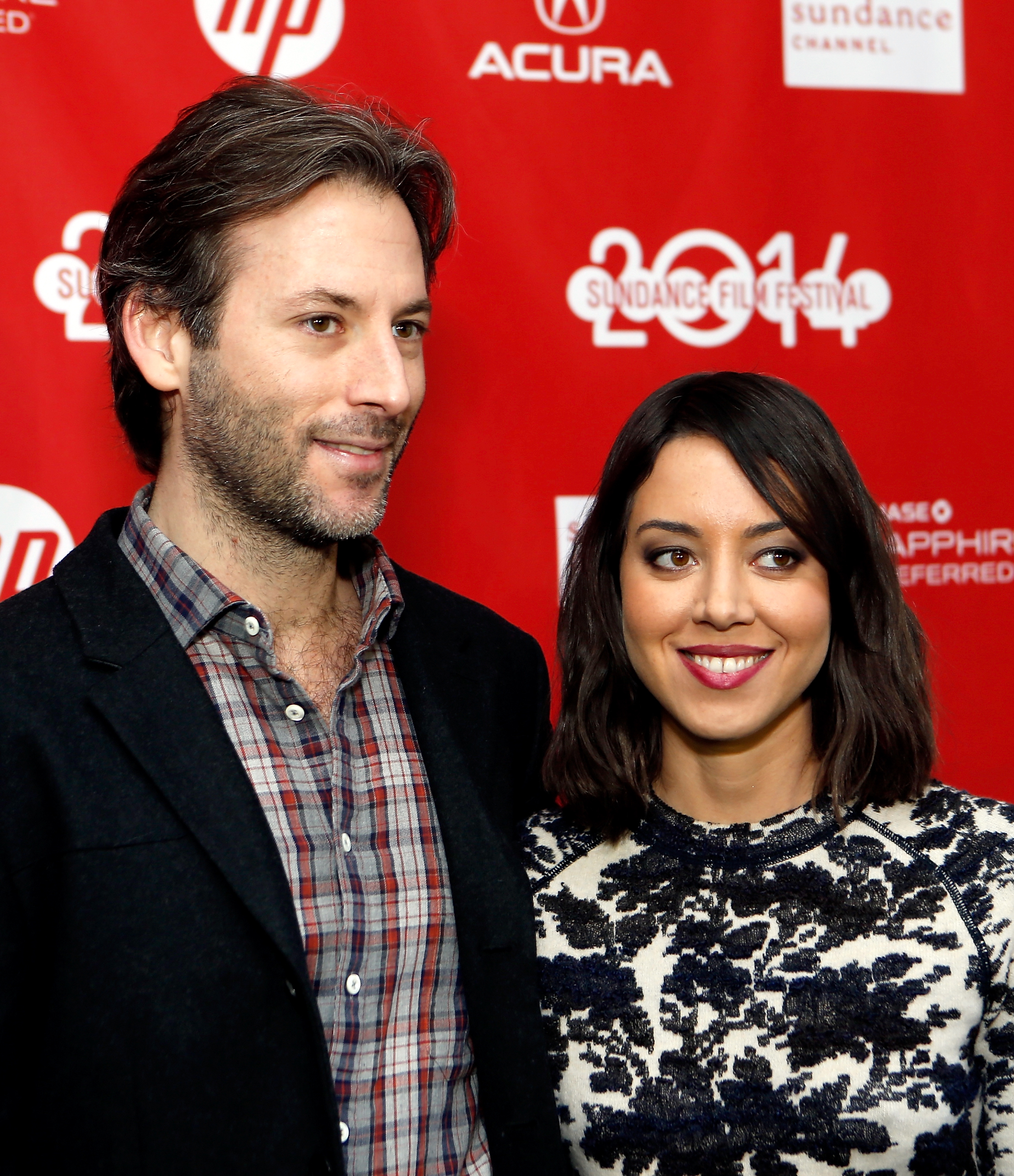 Jeff Baena et Aubrey Plaza assistent à la première de "Life After Beth" au Festival du film de Sundance dans l'Utah le 19 janvier 2014 | Source : Getty Images