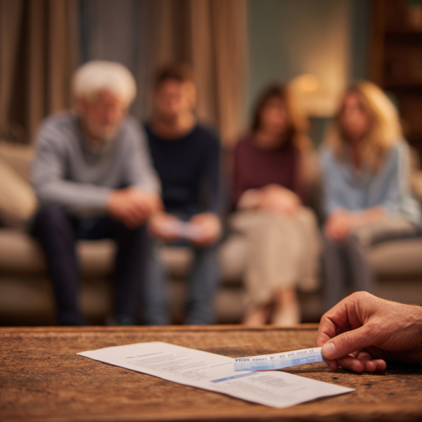 Une femme remet les résultats de son test ADN | Source : Midjourney