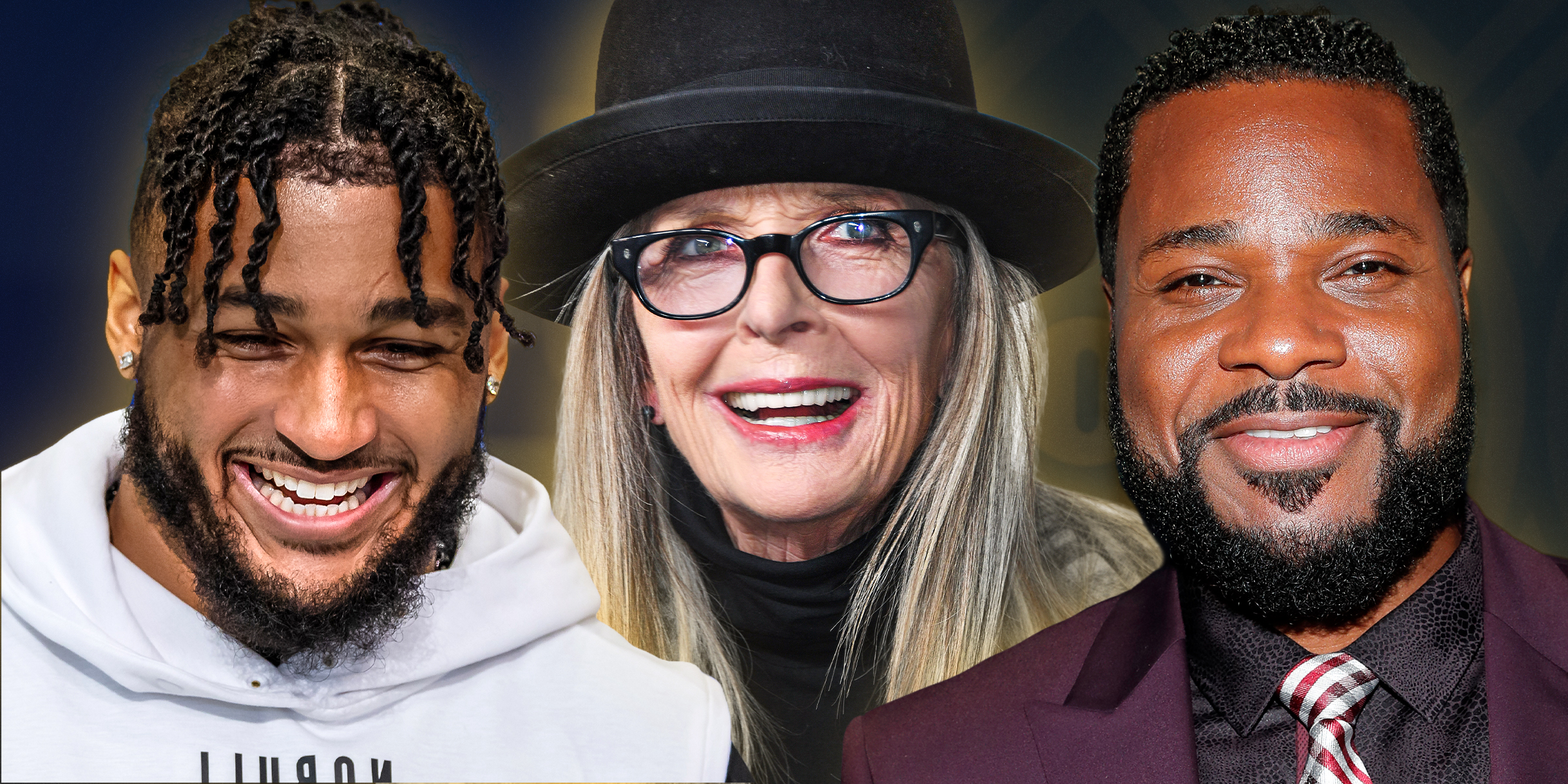 Marshawn Kneeland | Diane Keaton | Malcolm-Jamal Warner | Source : Getty Images