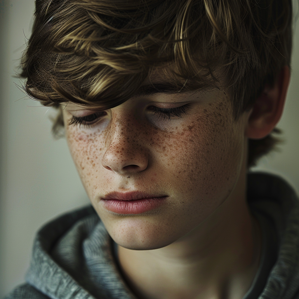 Un adolescent triste | Source : Midjourney