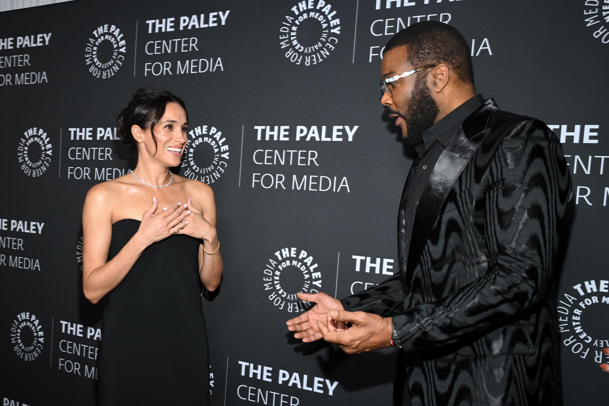 Meghan Markle et Tyler Perry au gala d'automne du Paley Center for Media honorant Perry, le 4 décembre 2024, à Beverly Hills, en Californie | Source : Getty Images