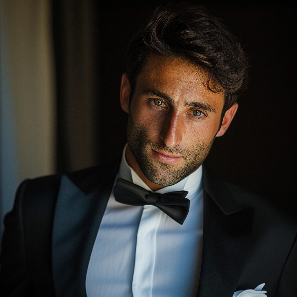 Close-up of a groom | Source: Midjourney