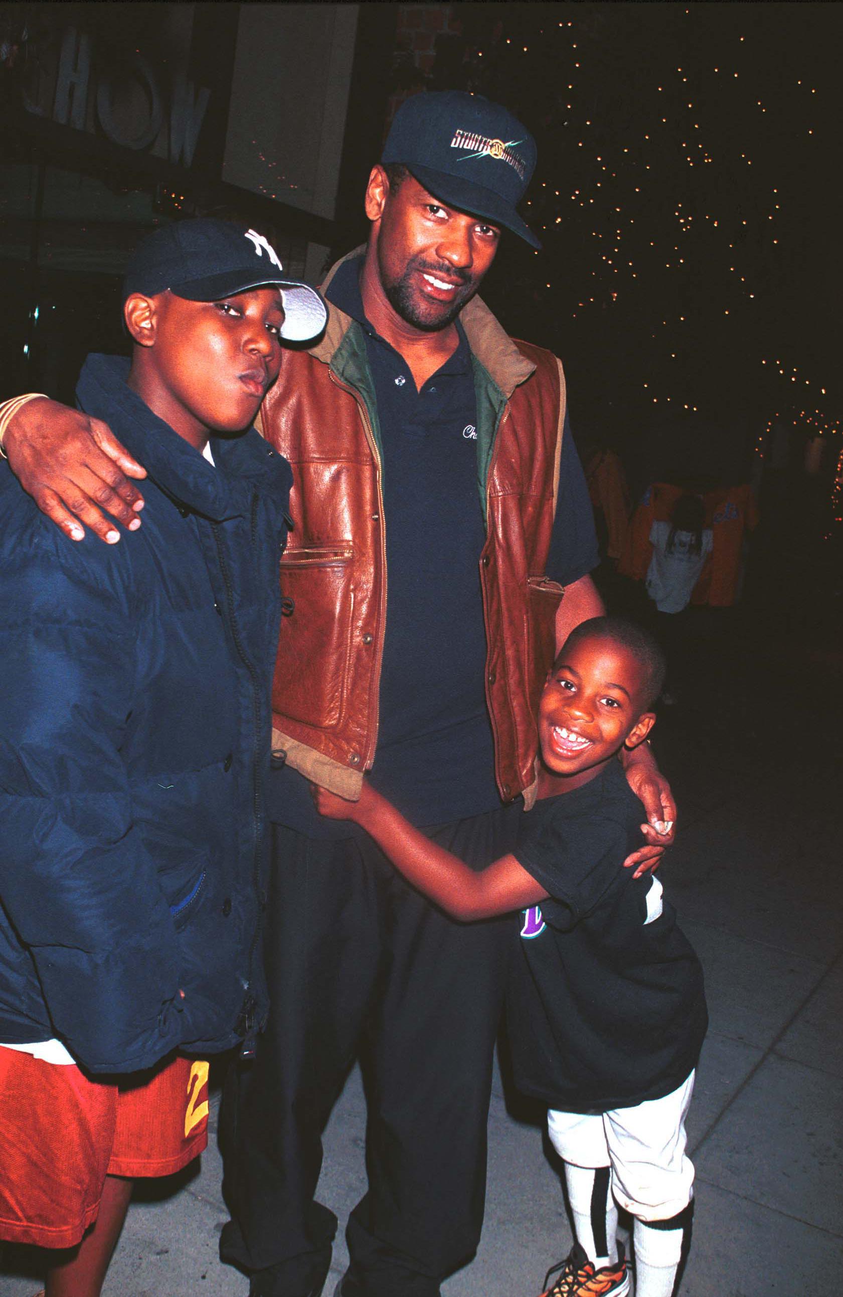 Denzel Washington avec ses fils | Source : Getty Images