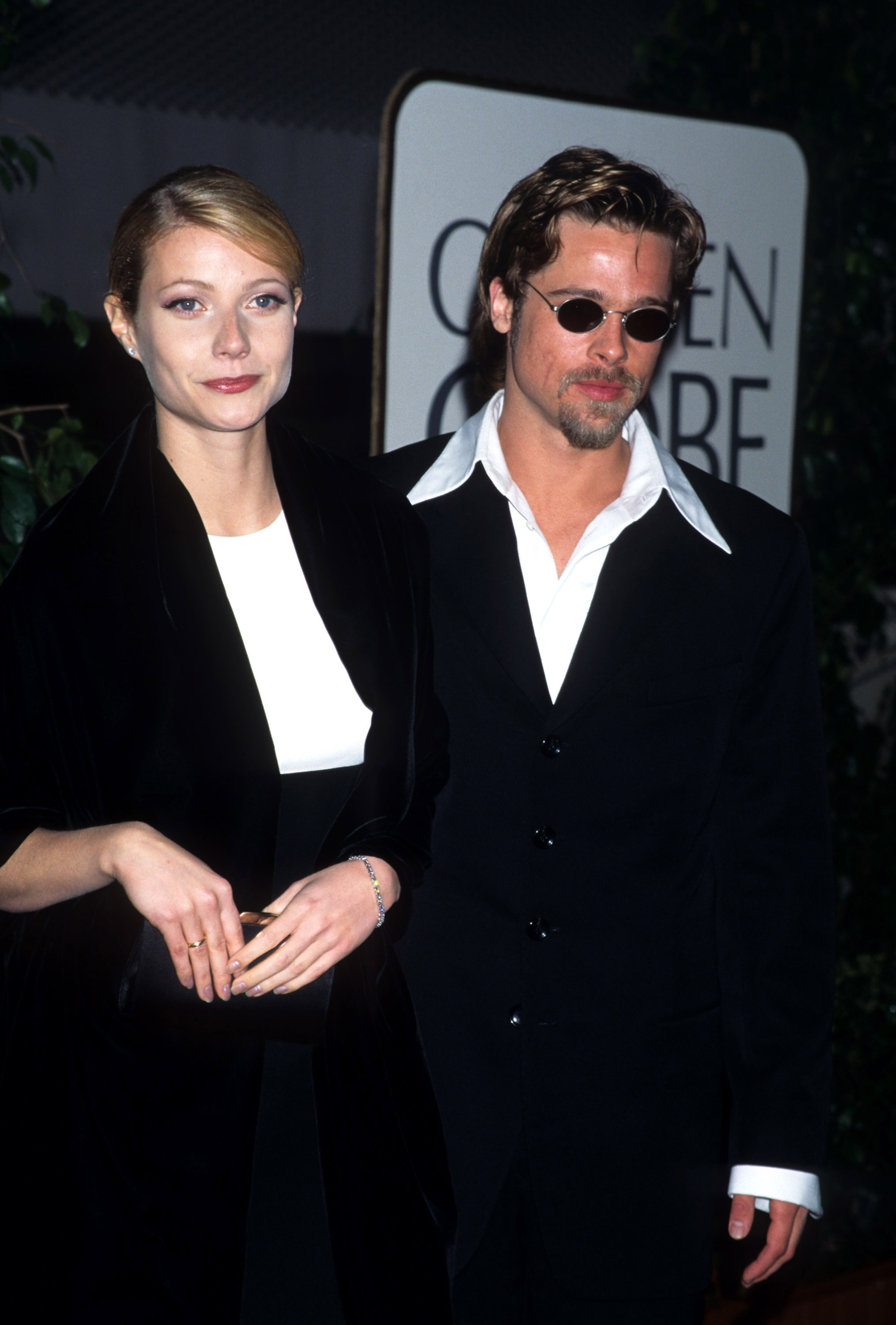 Gwyneth Paltrow et Brad Pitt aux Golden Globe Awards à Beverly Hills, Californie, le 23 janvier 1996 | Source : Getty Images