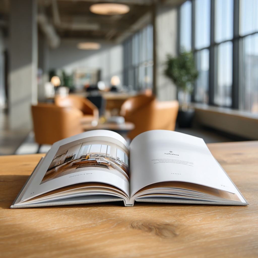 Une brochure ouverte | Source : Midjourney