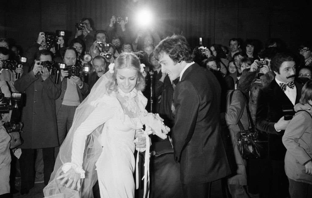 Mariage de Michel Platini avec Christelle à l'église de Saint-Max le 21 décembre 1977, France. | Photo : Getty Images