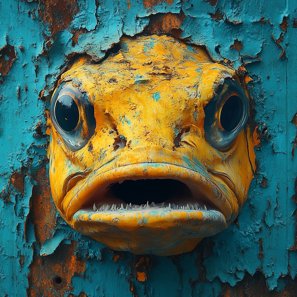 Un poisson dans le mur | Source : Midjourney