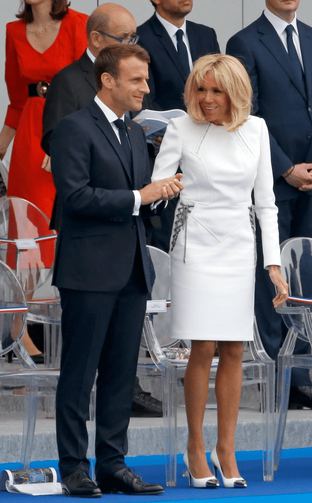 Emmanuel Macron et son épouse Brigitte Macron. | Photo : Getty Images