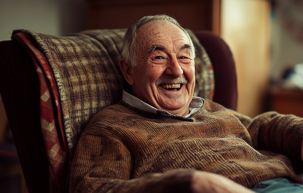 Un homme âgé souriant | Source : Midjourney