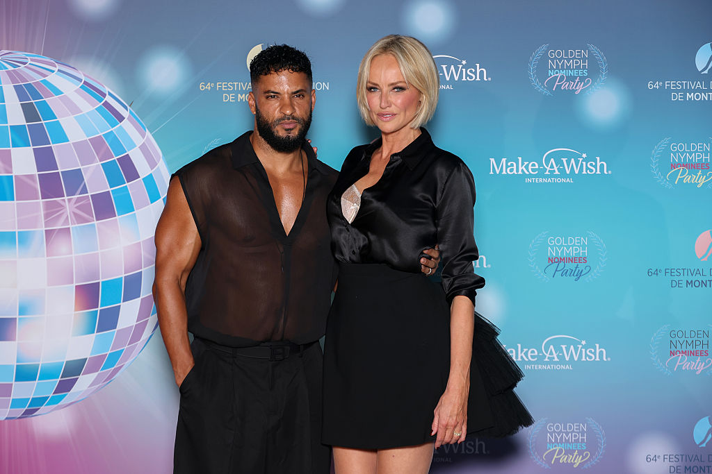 Ricky Whittle et Adriana Karembeu assistent à la soirée des nominés aux Nymphes d'Or à l'hôtel Monte-Carlo Bay lors du 64e Festival de Télévision de Monte-Carlo, le 16 juin 2025 à Monte-Carlo, Monaco. | Source : Getty Images