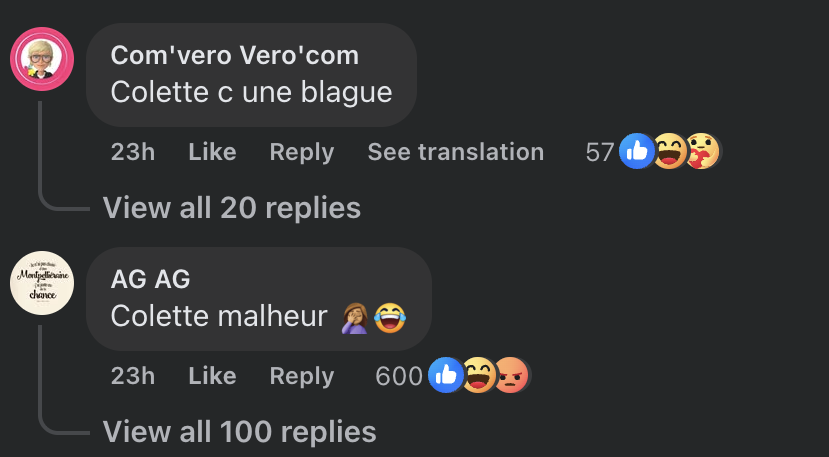 Commentaires d'internautes | Source : Facebook/Gossip Room