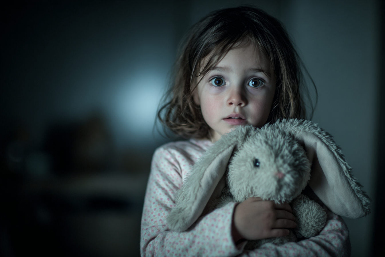 Un enfant effrayé qui parle à quelqu'un | Source : Midjourney