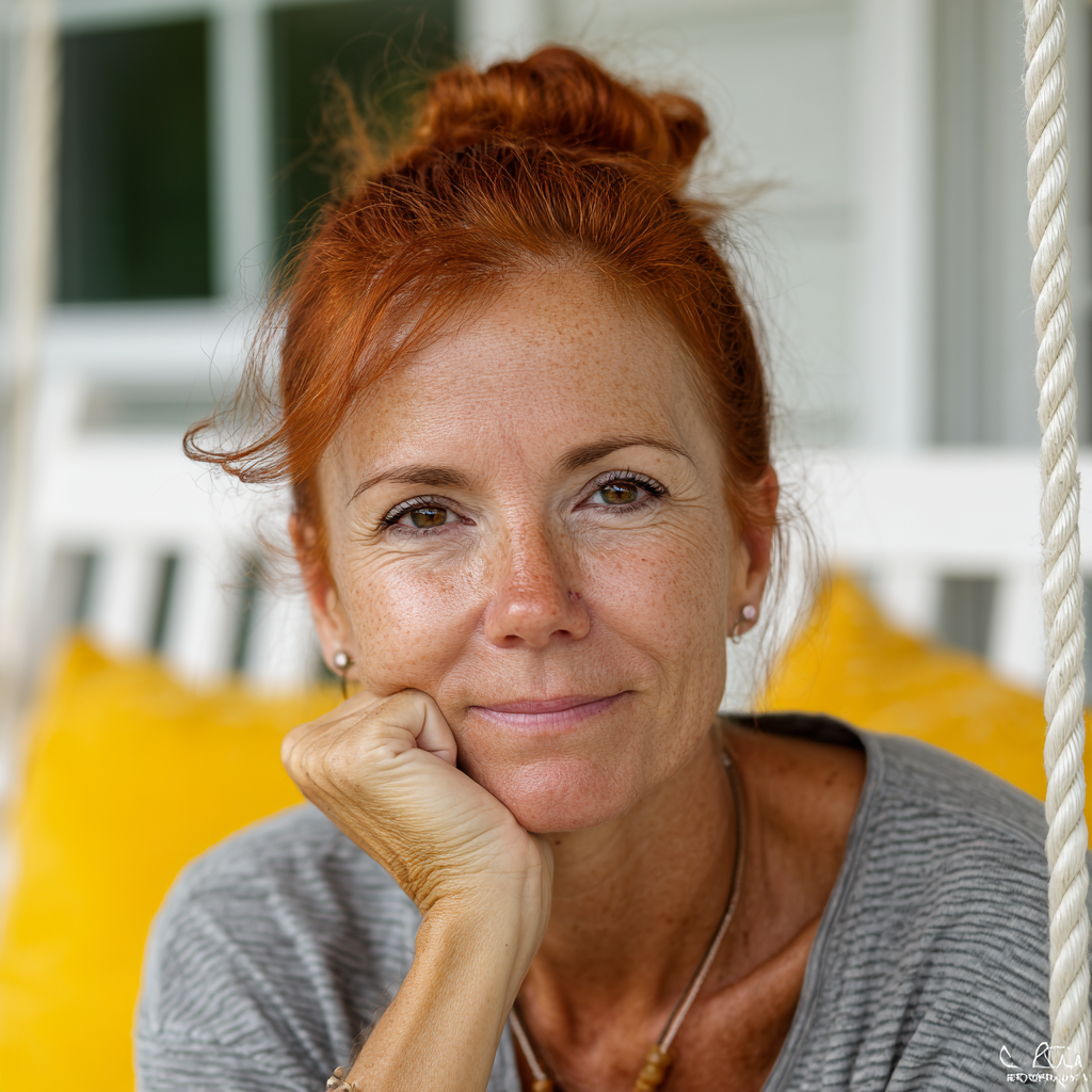 Gros plan sur une femme âgée souriante | Source : Midjourney