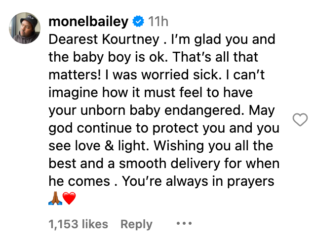 Capture d'écran d'un commentaire parlant de la nouvelle de la santé Kourtney Kardashian postée le 6 septembre 2023 | Source : Instagram/kourtneykardash