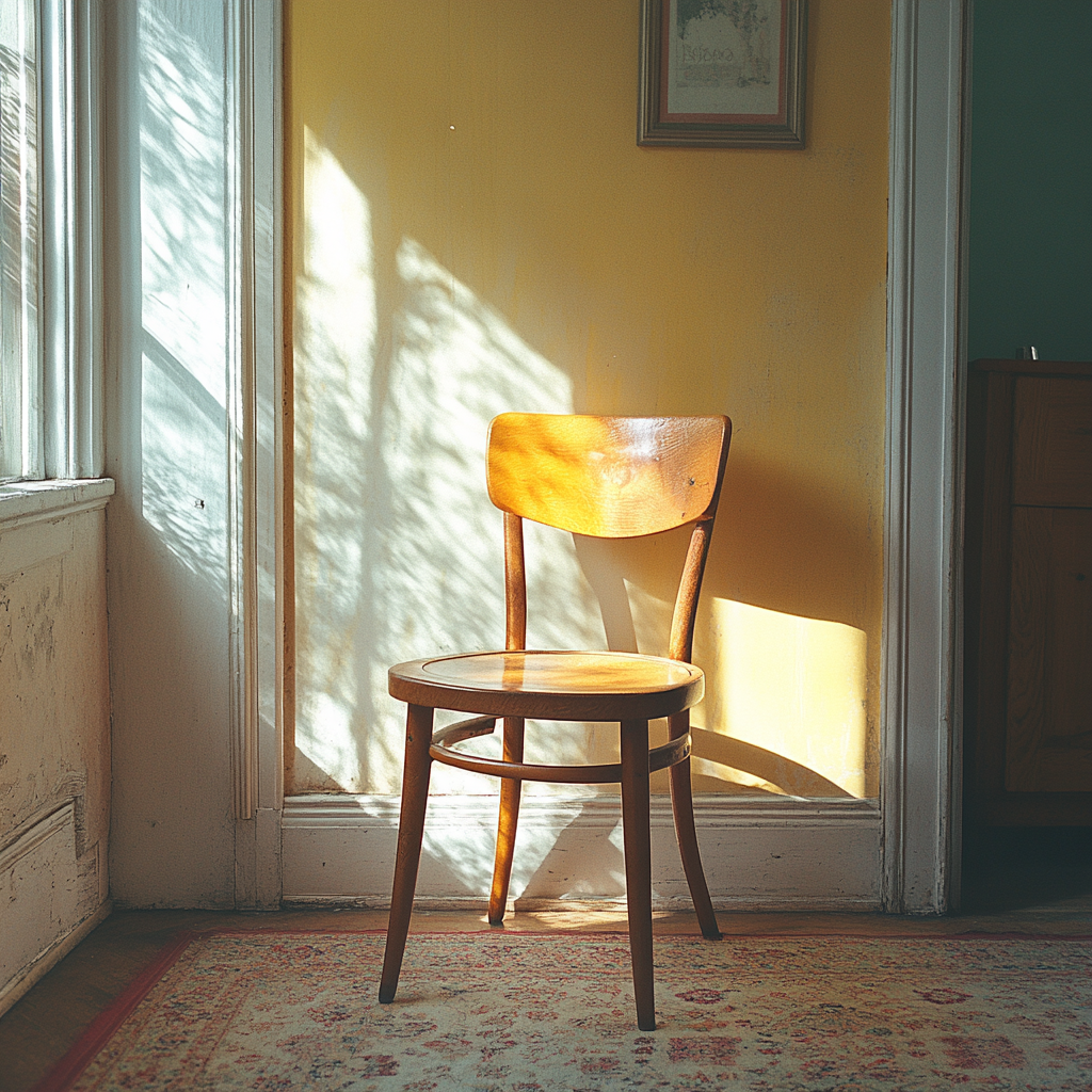 Une chaise de salle à manger dans le salon | Source : Midjourney