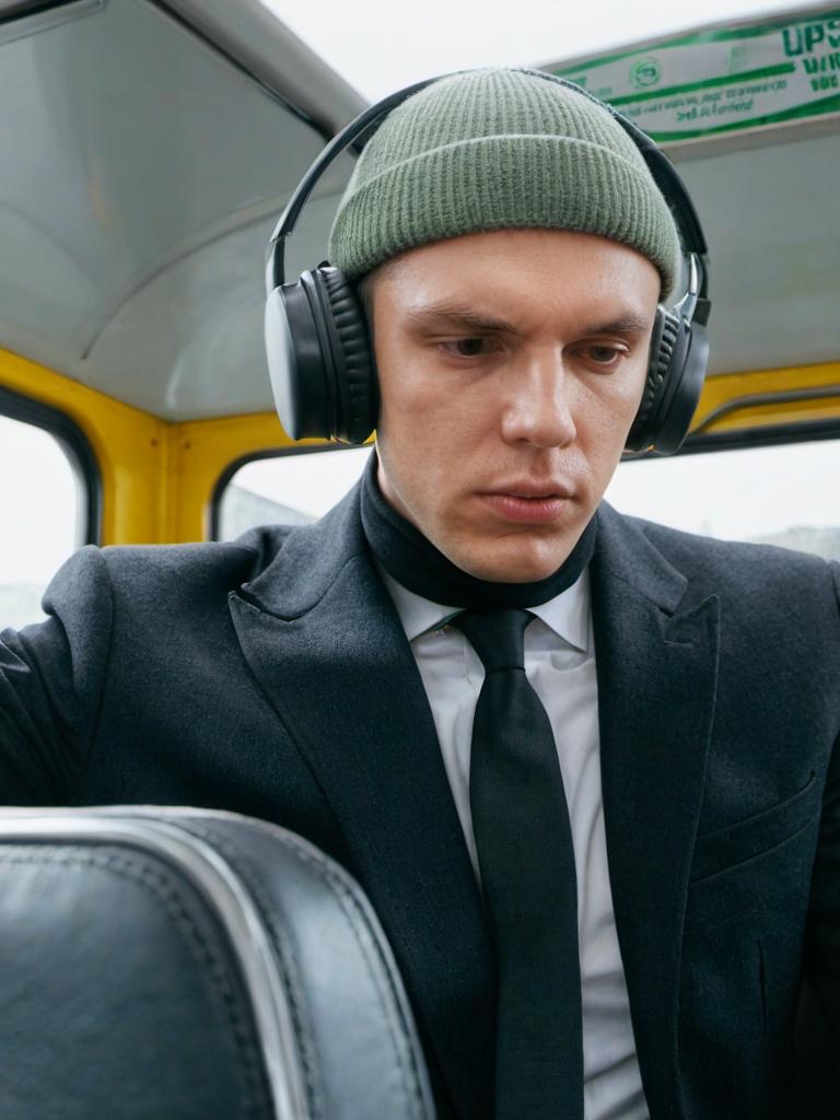 Un homme dans un bus | Source : Midjourney