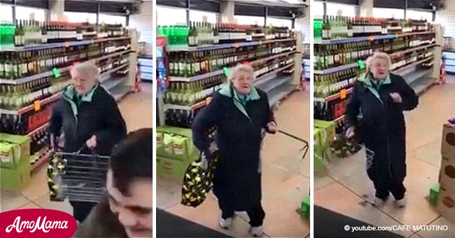 Cette mamie entend sa chanson préférée dans un supermarché et montre ses mouvements de danse épiques