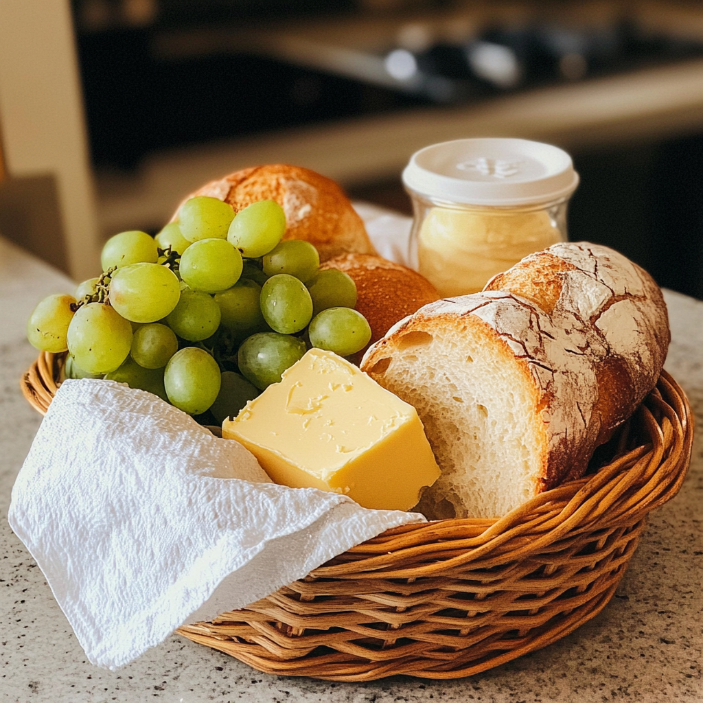 Nourriture dans un panier | Source : Midjourney