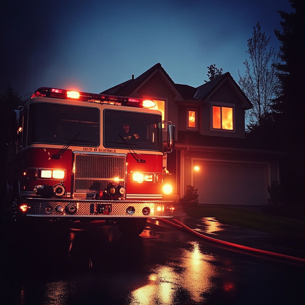 Un camion de pompiers | Source : Midjourney