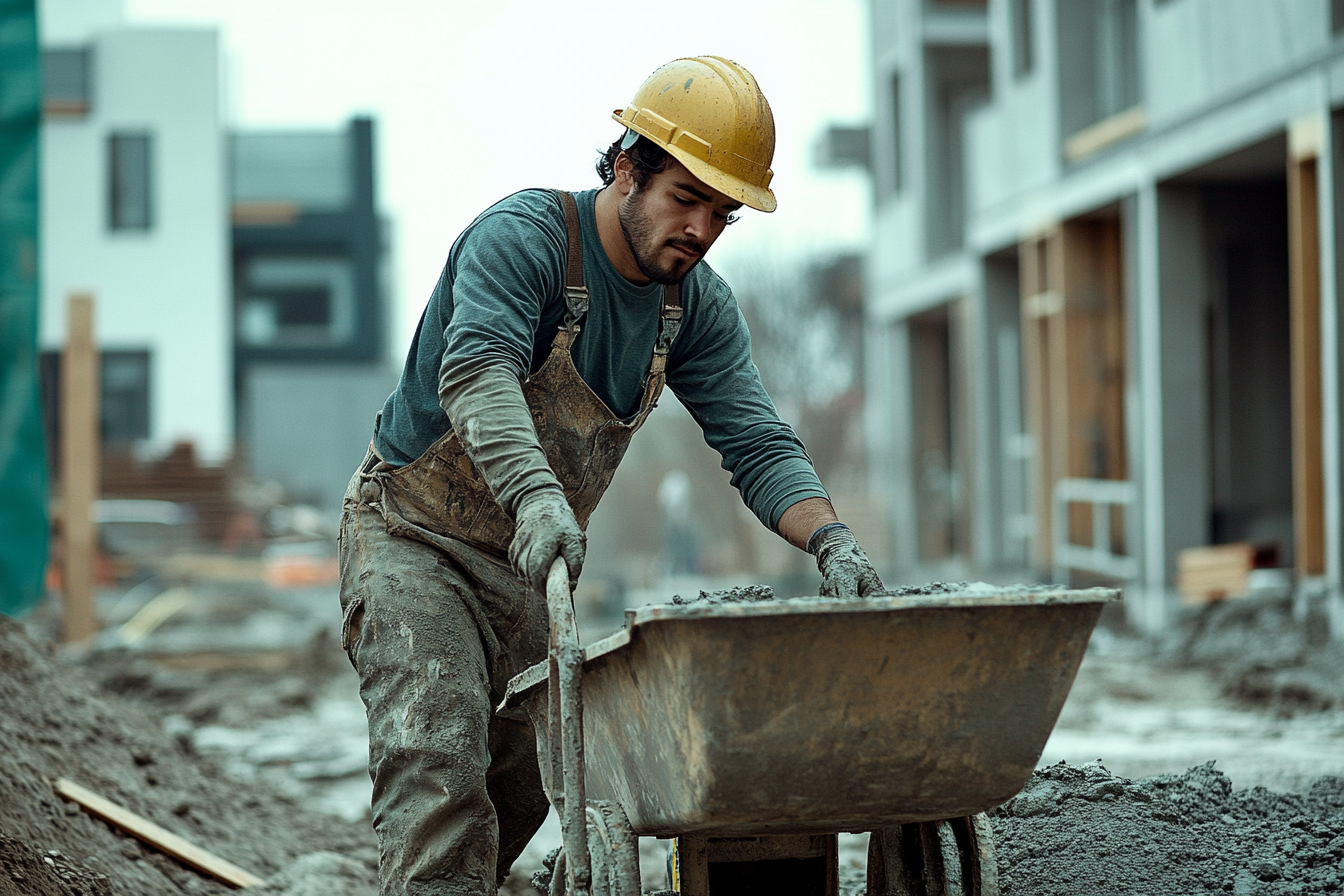 Un homme travaillant sur un chantier de construction | Source : Midjourney