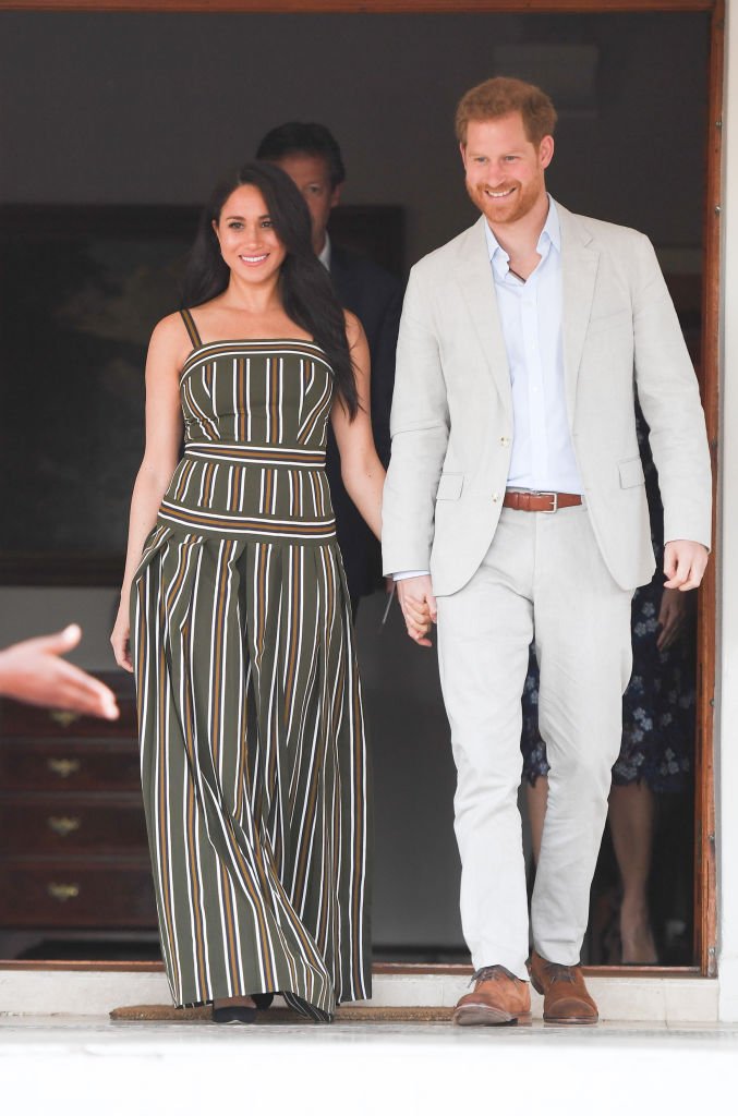 Le prince Harry et Meghan assistent à une réception à la résidence du haut-commissaire britannique. | Source: Getty Images