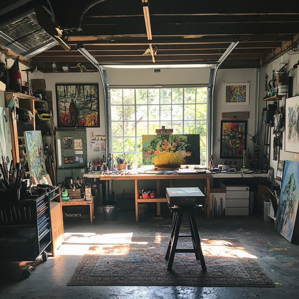 Un studio d'art | Source : Midjourney