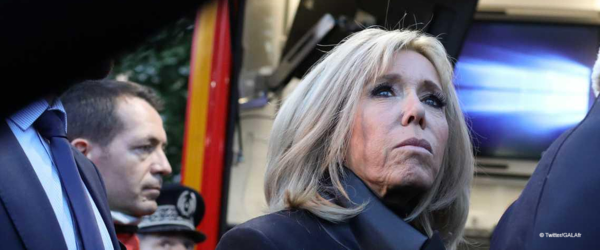 La réaction de Brigitte Macron face à l'intérieur incendié de Notre-Dame de Paris
