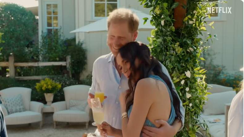 Meghan Markle et le prince Harry dans la bande-annonce de l'émission de lifestyle sur Netflix "With Love, Meghan" | Source : Youtube/Netflix