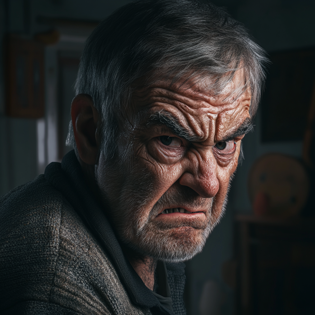Un homme âgé agacé | Source : Midjourney