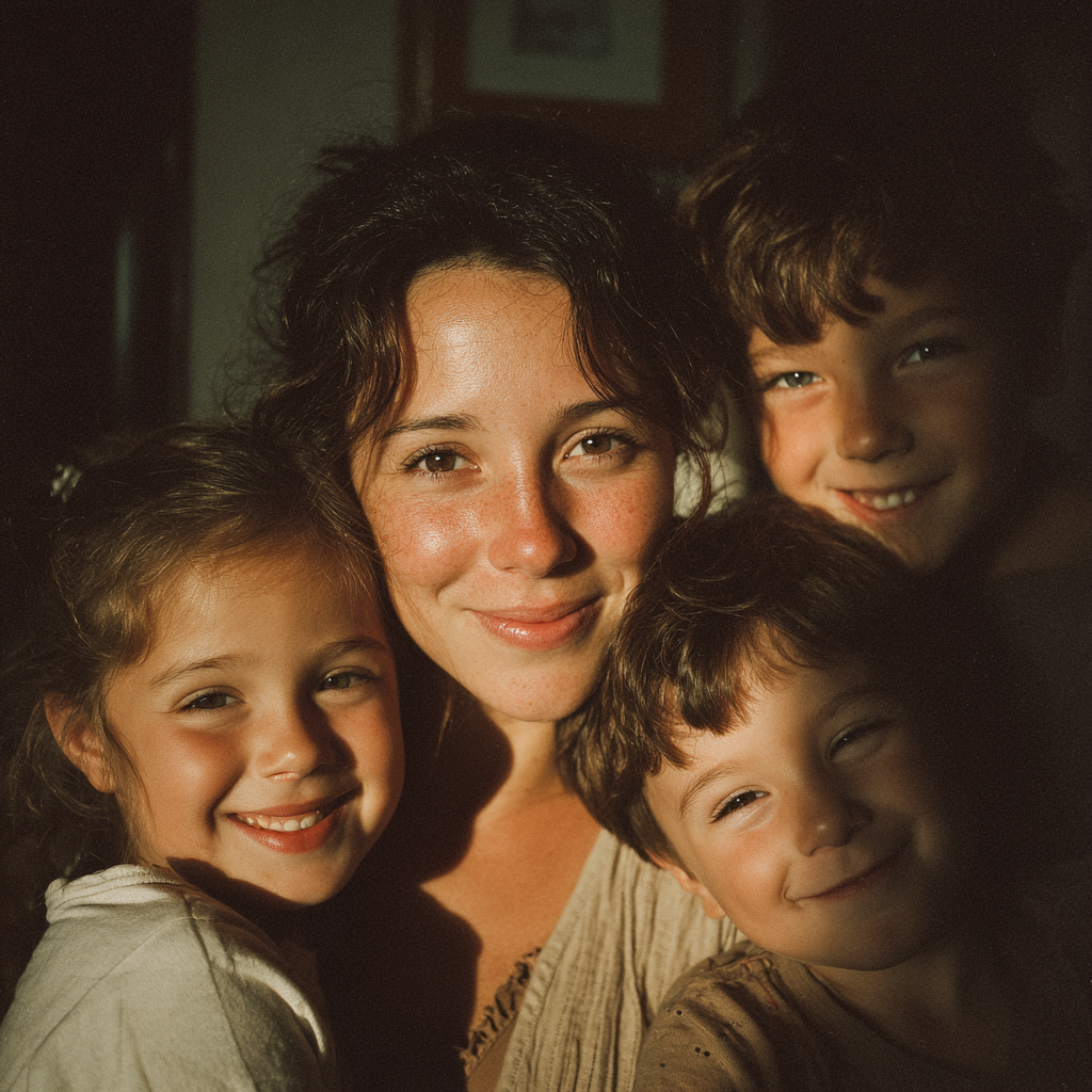 Une mère et ses enfants | Source : Midjourney
