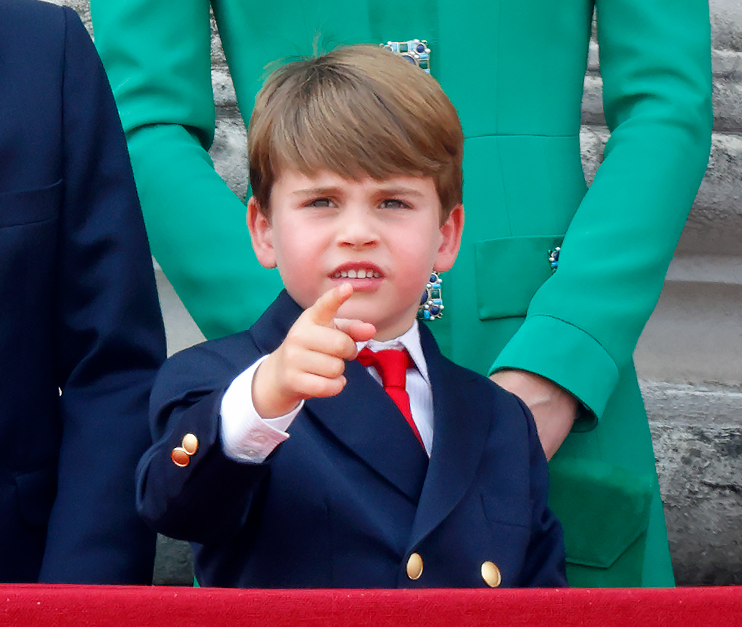 Le prince Louis photographié lors d'un événement en 2023. | Source : Getty Images