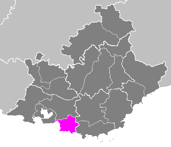 Cartes des arrondissements et des cantons de la France : Arrondissement de Marseille. | Wikimedia Commons