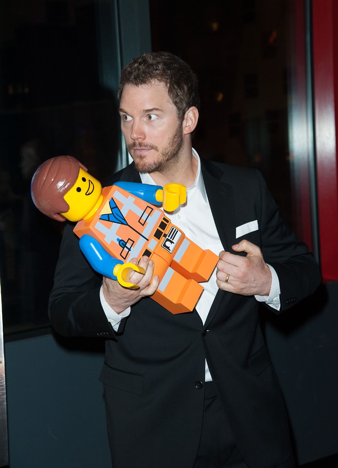 Chris Pratt lors de la projection de « La Grande Aventure LEGO » à New York le 5 février 2014. | Source : Getty Images