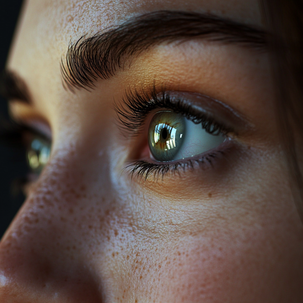 Close-up of a woman's eyes | Source: Midjourney